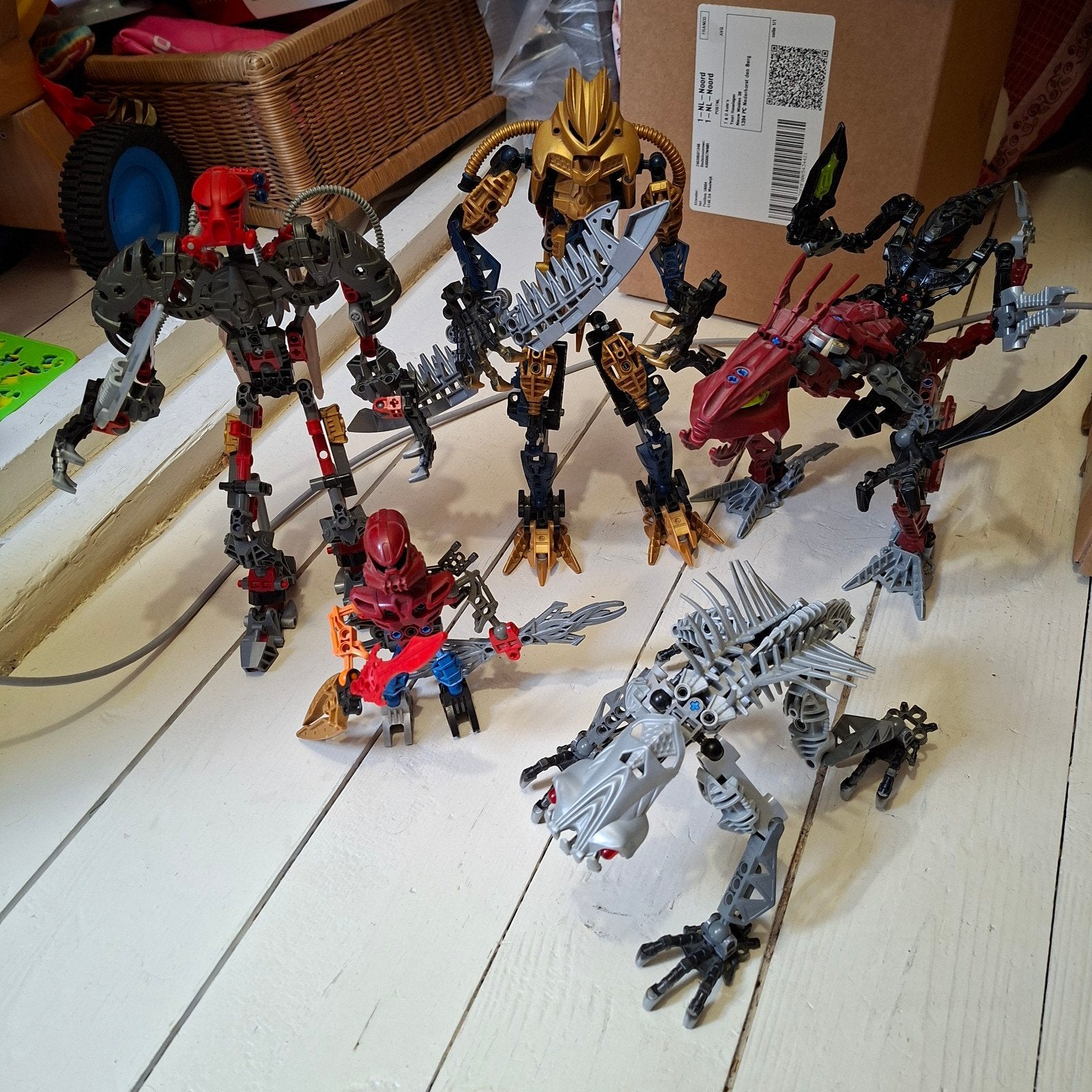 Lego Bionicle sets (4 stuks), Gebruikt, Bionicle, Lego, Ophalen of Verzenden