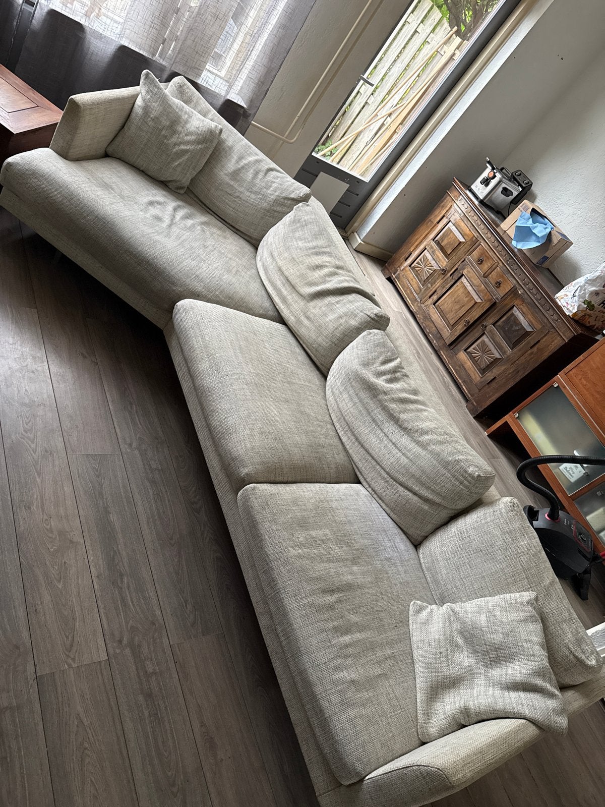 Comfortabele Hoekbank gebruikt, Ophalen, Gebruikt, 100 tot 125 cm, Hoekbank