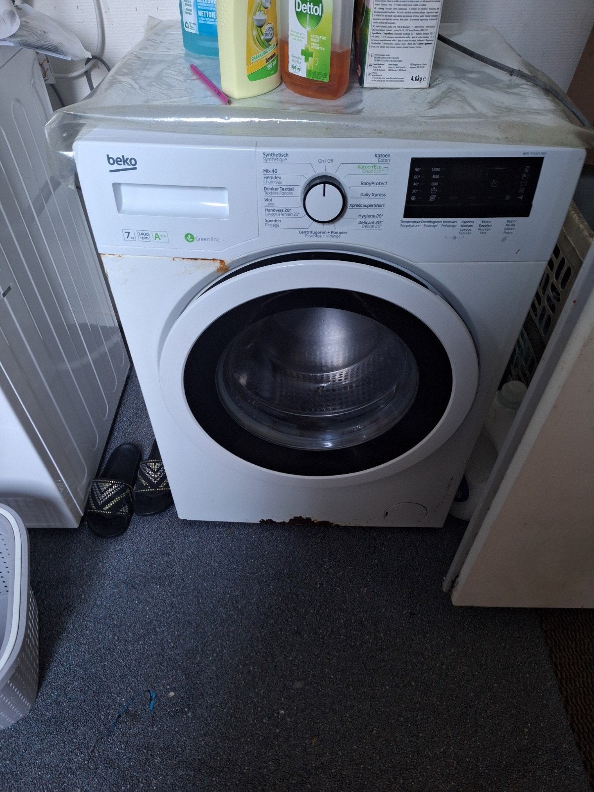 Beko Wasmachine 7kg A++ - Functioneel met roestplekken, Ophalen, 6 tot 8 kg, Gebruikt, Overige typen