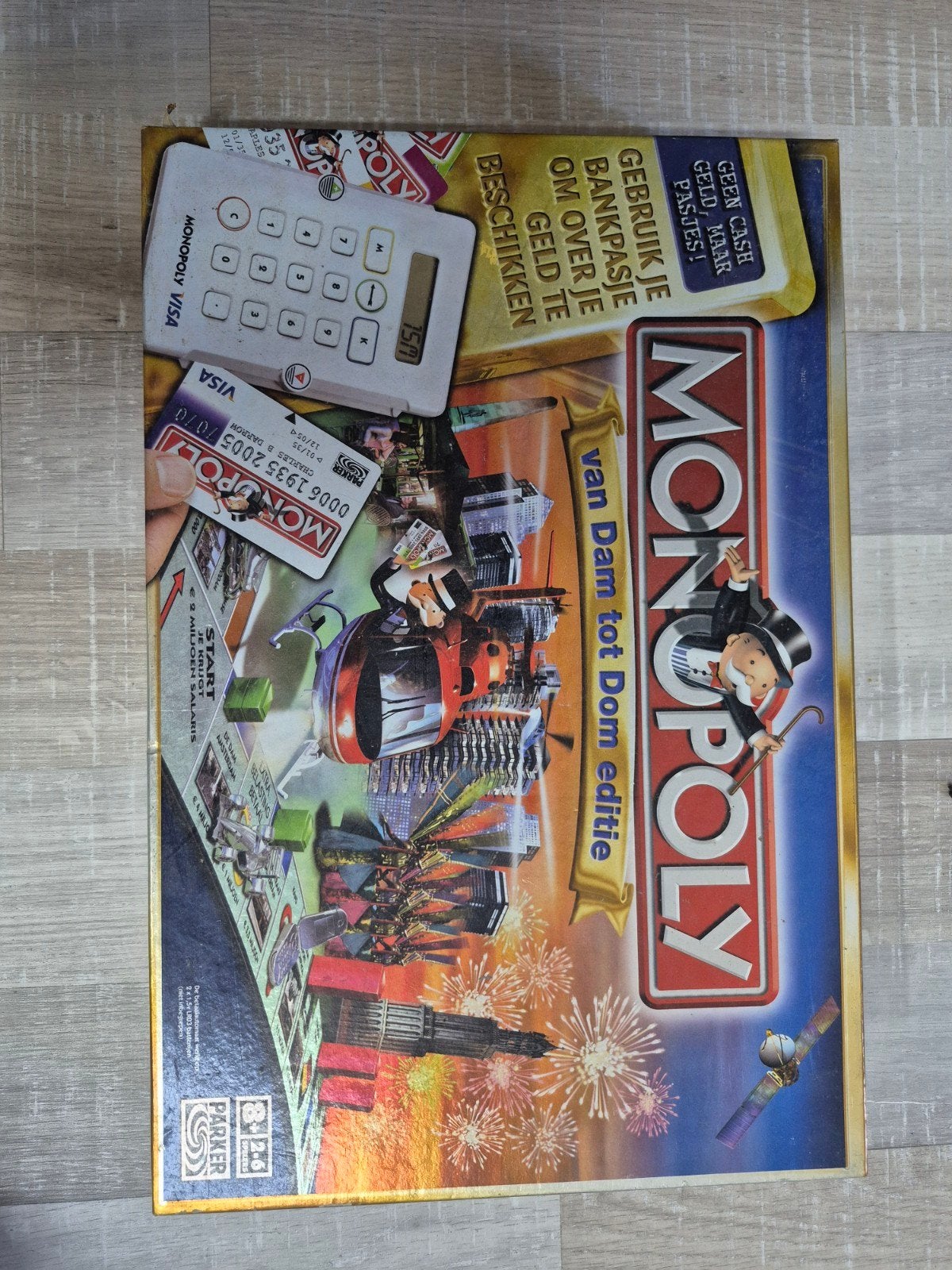 Monopoly van Dam tot Dom editie - Bankpasjes, Drie of vier spelers, Ophalen of Verzenden, Gebruikt, Parker