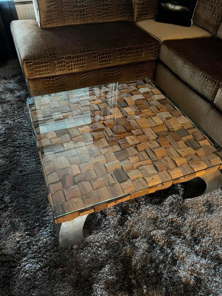 Rofra home salontafel, Ophalen, 100 tot 150 cm, 50 tot 100 cm, Zo goed als nieuw
