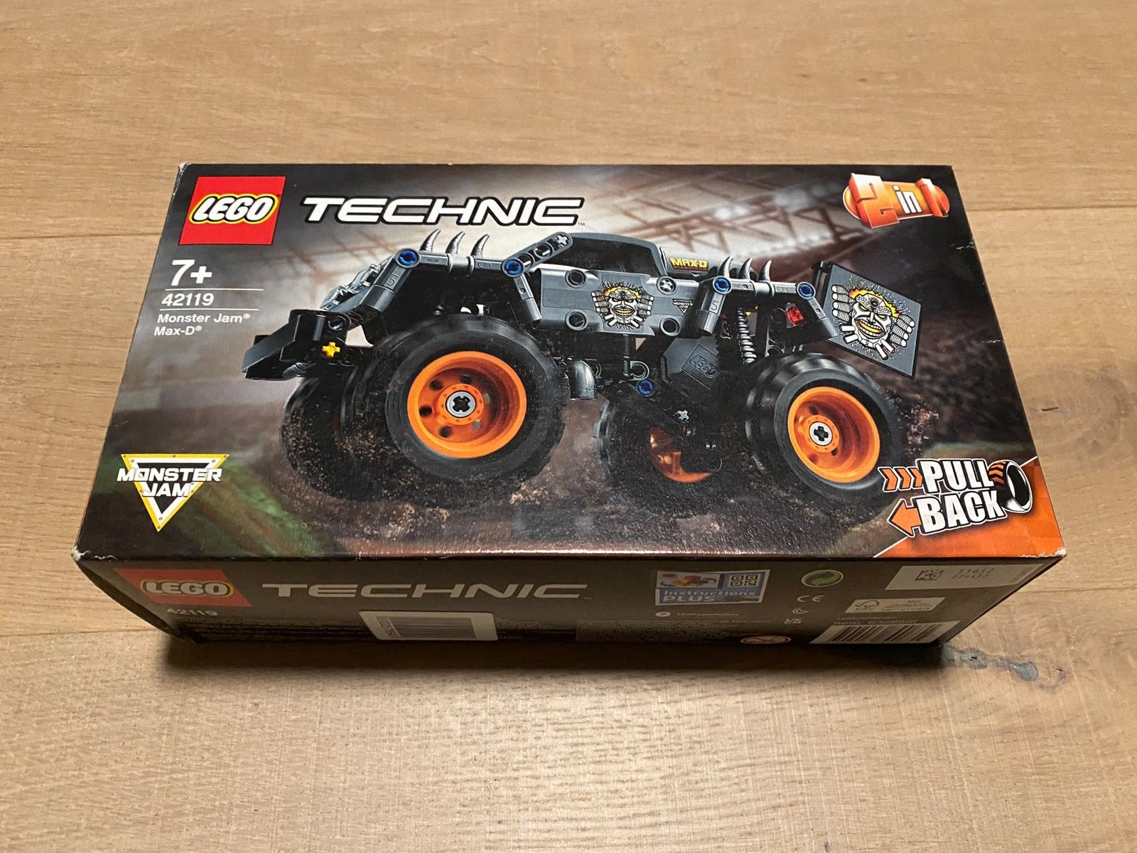BIEDEN MAAR! Lego Technic 42119 Monster Jam Max D, Ophalen of Verzenden, Zo goed als nieuw