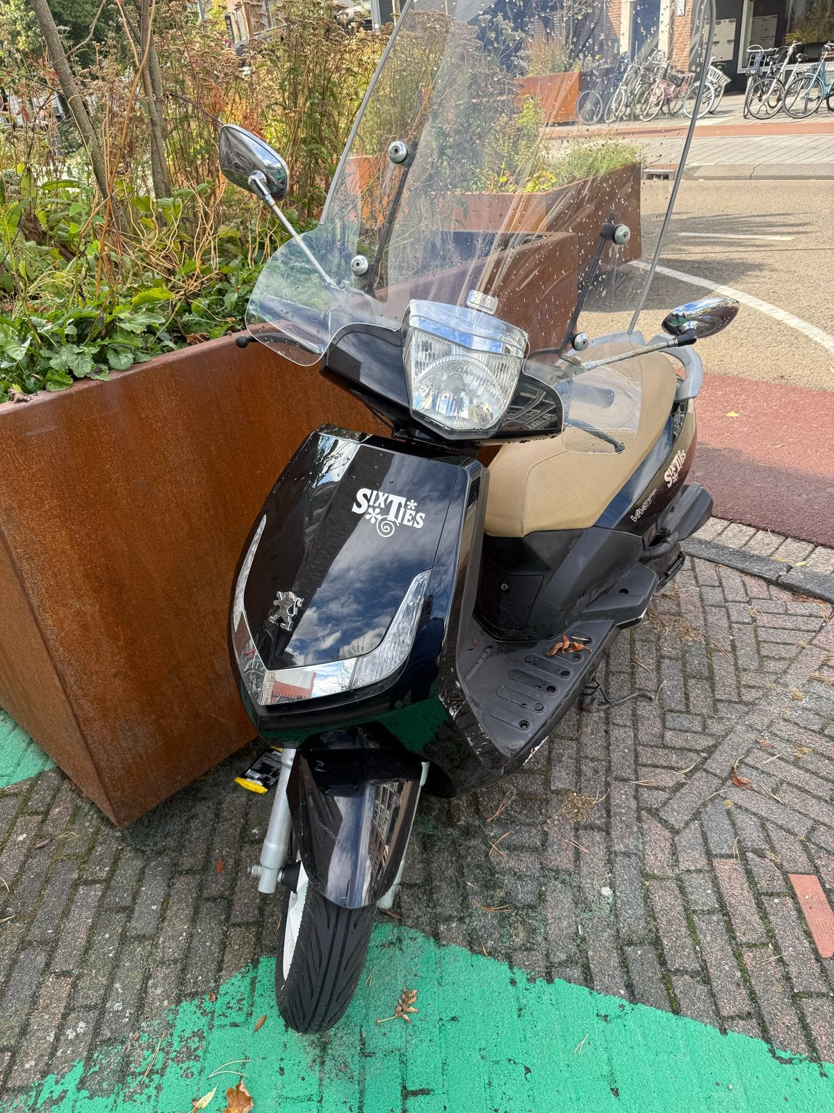 Peugeot Vivacity Sixties Scooter - Zwart, Goede Staat, Ophalen of Verzenden, Gebruikt, Maximaal 45 km/u, Benzine
