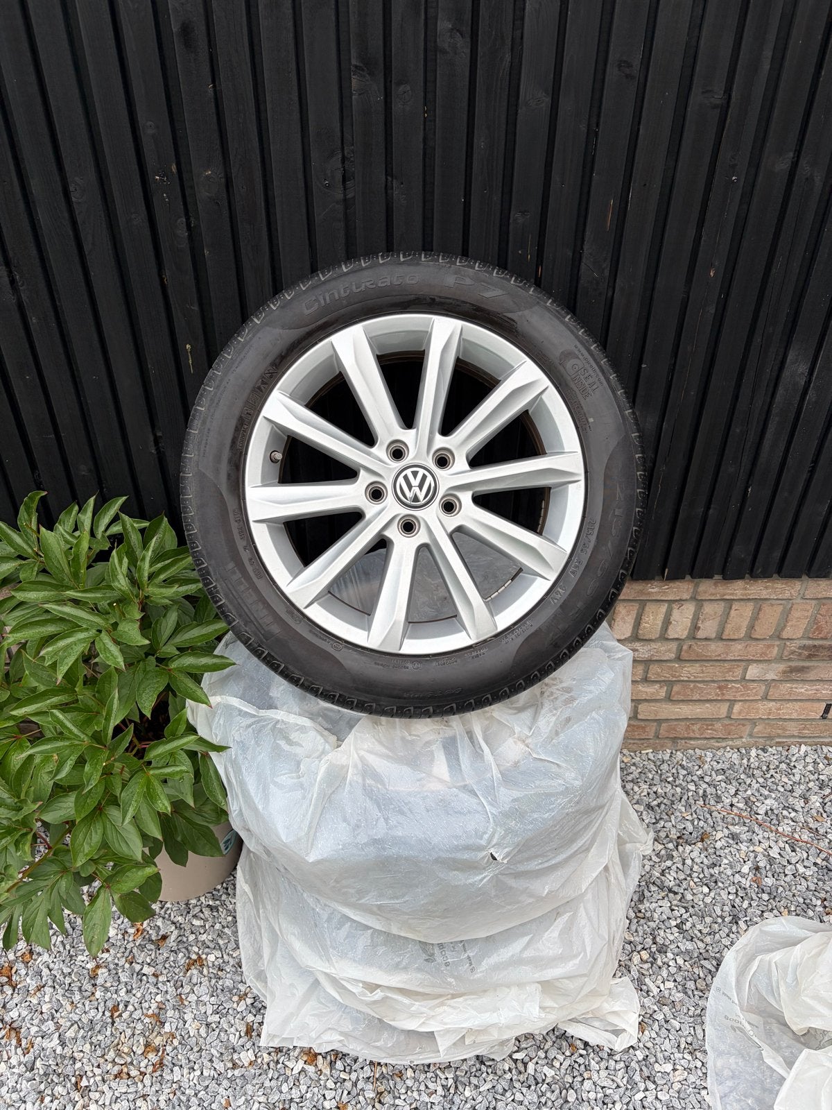Volkswagen velgen 17 inch 5x112 - Passat, Tiguan, Touran, Gebruikt, Banden en Velgen, 17 inch, Ophalen of Verzenden