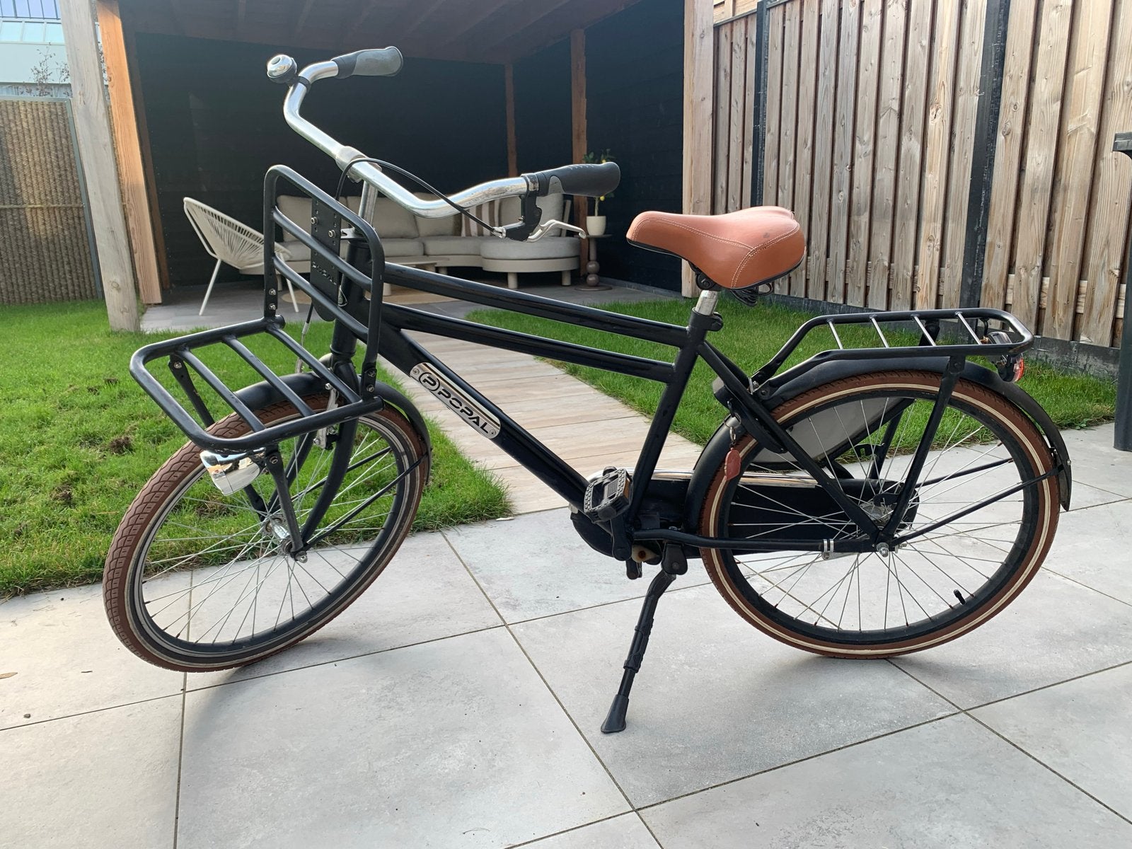 Popal jongensfiets 24 inch met voordrager, Minder dan 49 cm, Ophalen, Gebruikt, Overige merken
