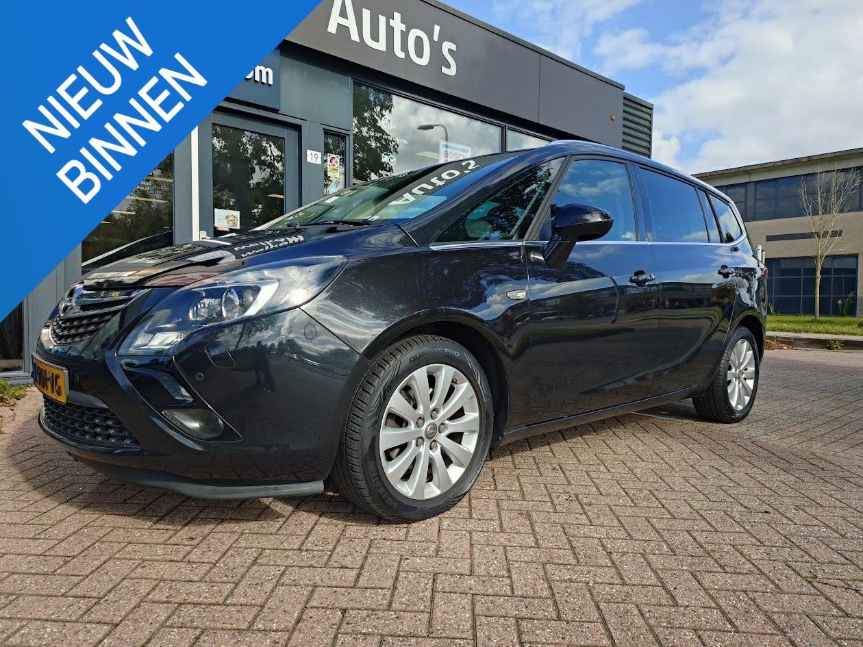 Opel Zafira Tourer 1.4 Turbo Online Edition Automaat, PDC V+, Stof, Gebruikt, 4 cilinders, Zwart