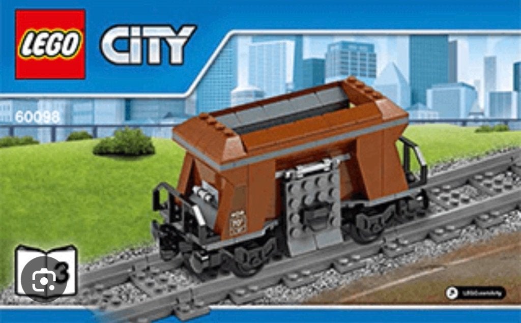 Gezocht: Lego kolenwagon uit set 60098, City, Lego, Accessoire, Ophalen of Verzenden