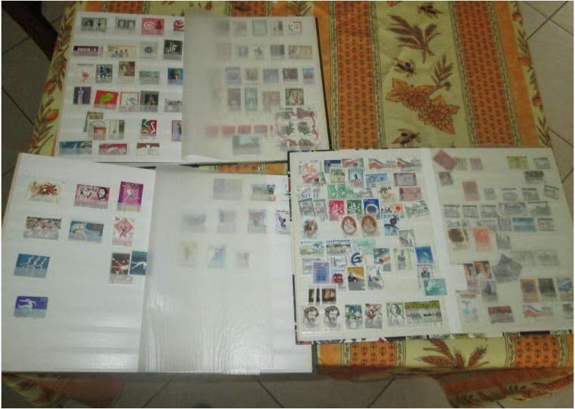 3 Postzegelboeken vol met postzegels, Postzegels en Munten, Postzegels | Volle albums en Verzamelingen, Ophalen of Verzenden, Buitenland