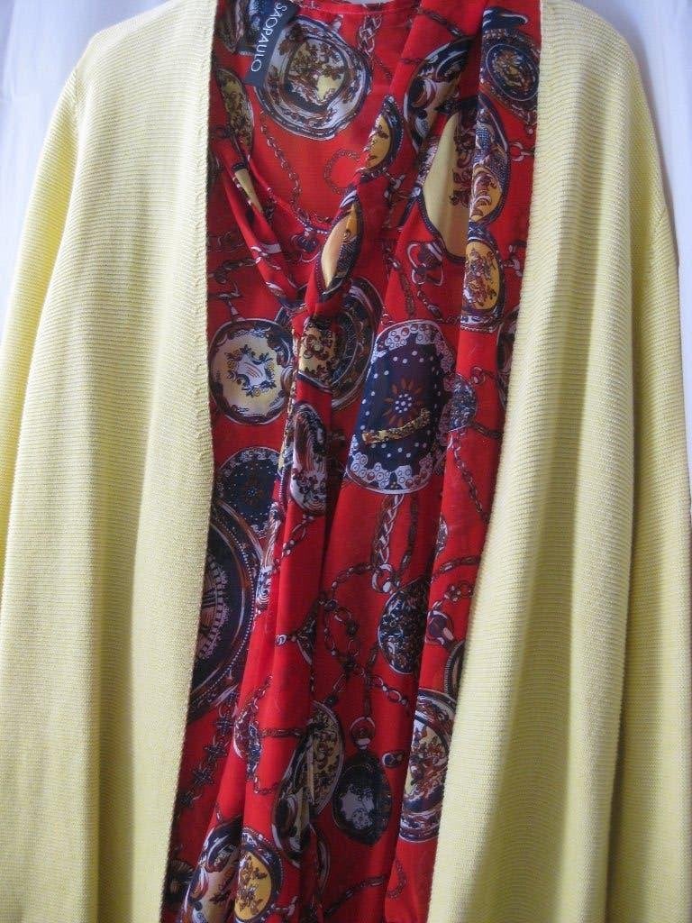 vest en blouse, Verzenden, Geel, Maat 42/44 (L), Zo goed als nieuw