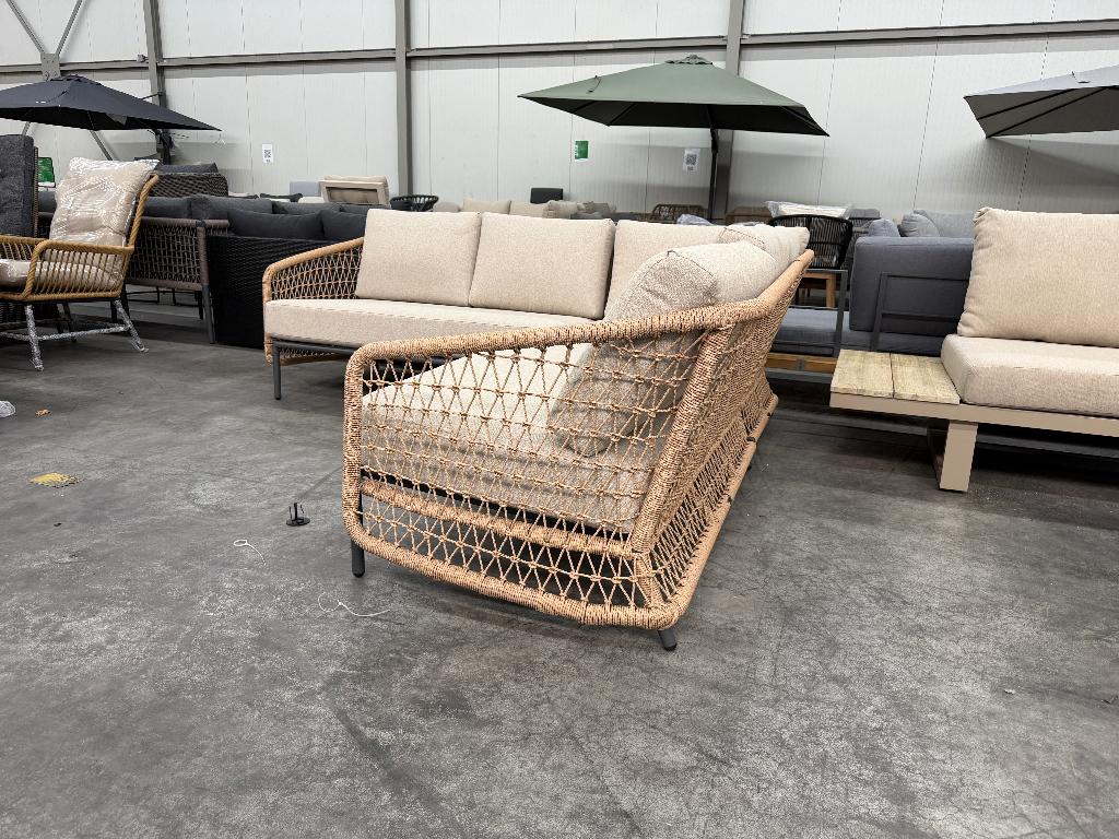 Vienna hoek loungeset incl. stoelen | zand 223x223cm, Tuin en Terras, Tuinsets en Loungesets, Ophalen, Aston Martinlaan 36, Aluminium