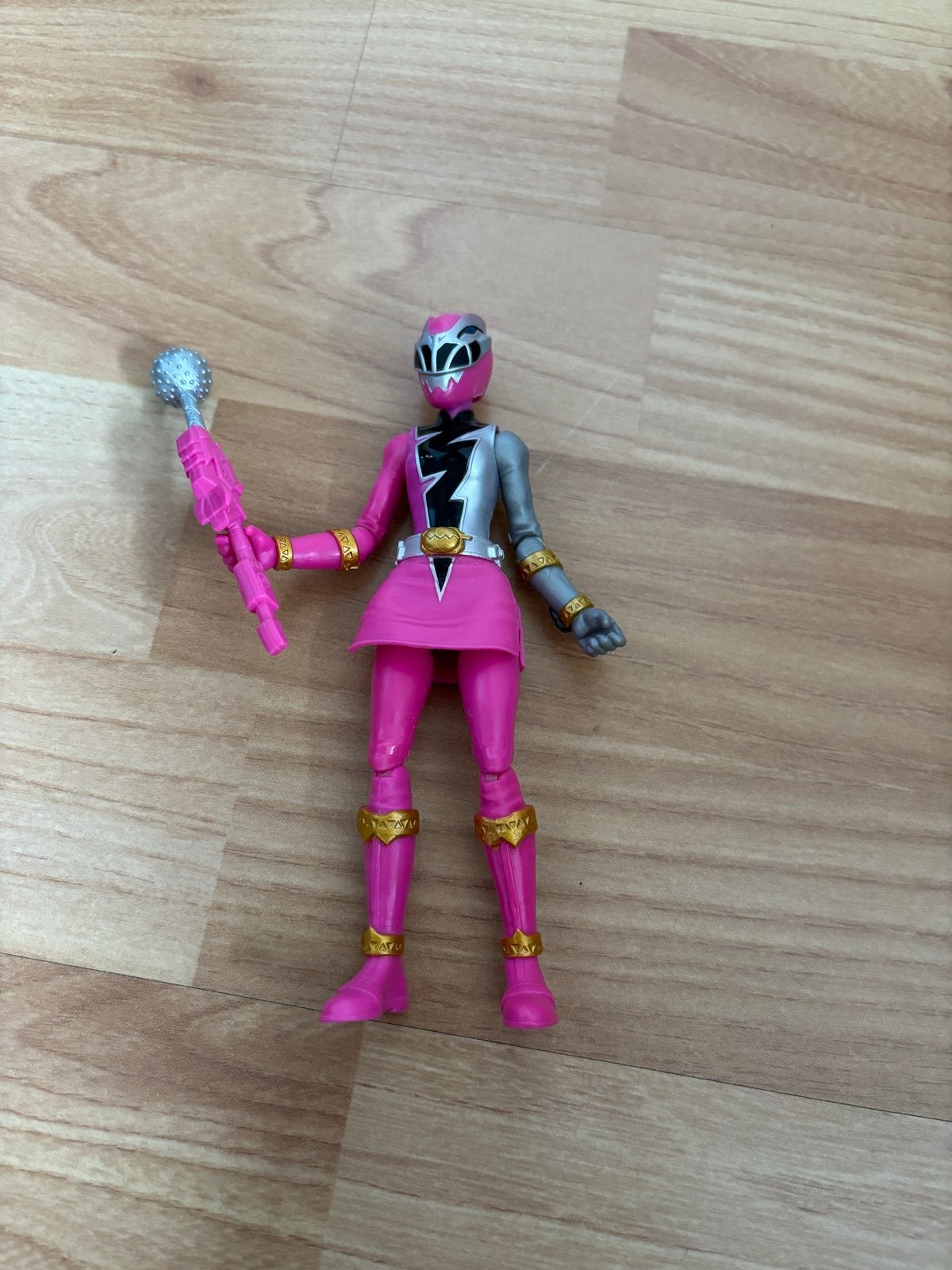 Power Rangers Dino Fury Roze Ranger Actiefiguur, Kinderen en Baby's, Ophalen of Verzenden, Zo goed als nieuw