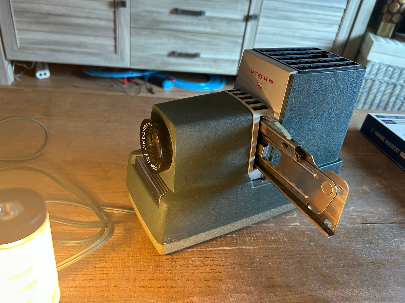 Vintage Argus 300 Diaprojector - Klassieke Dia Projector, Ophalen of Verzenden, Gebruikt