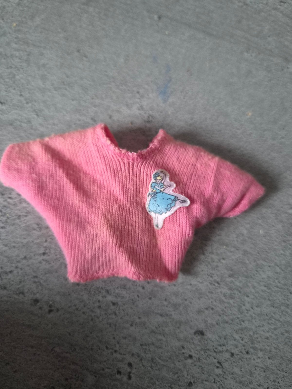 Vintage Barbie trui roze met ballerina opdruk, Ophalen of Verzenden, Gebruikt, Kleertjes