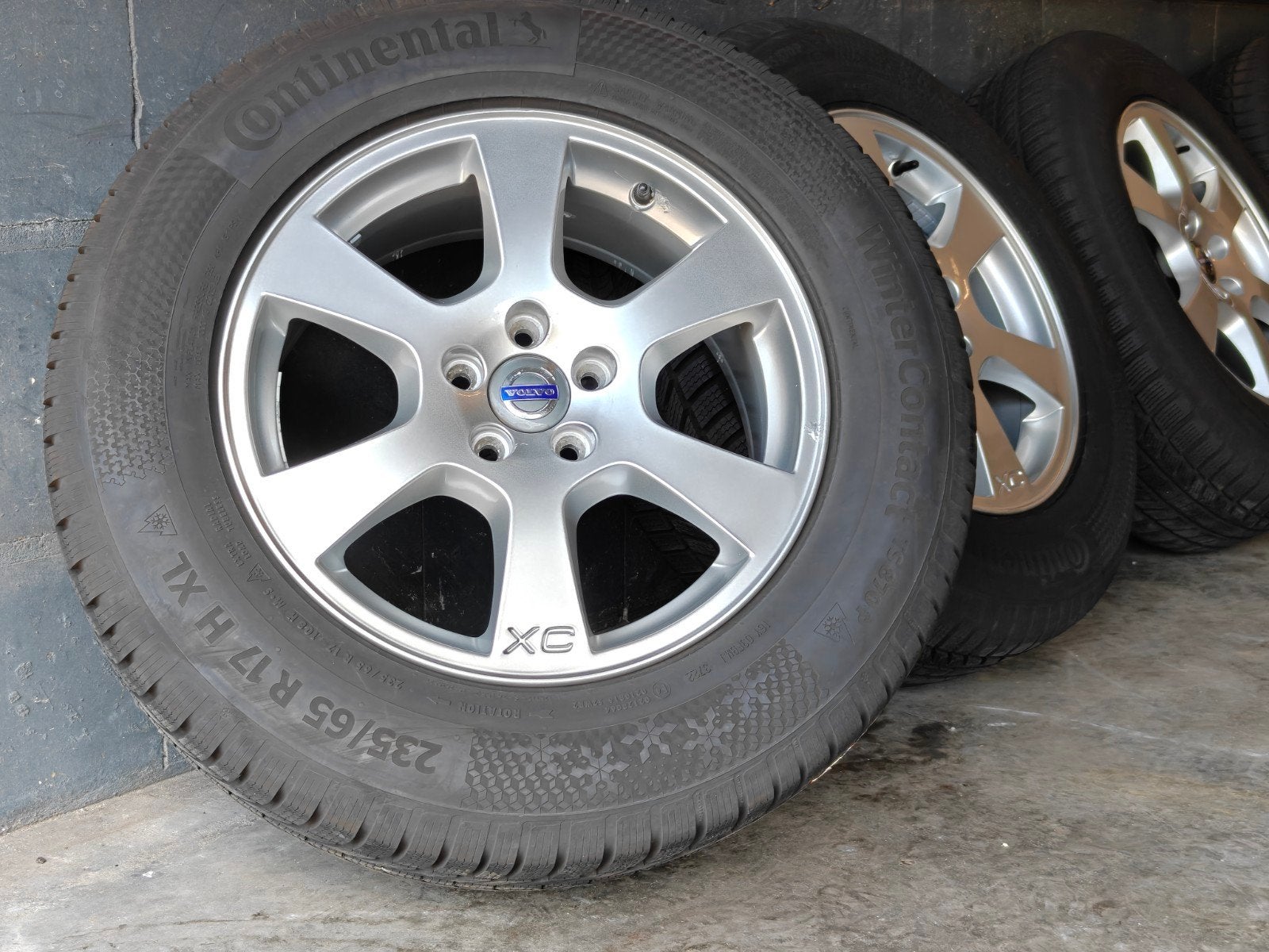 17" Originele Volvo XC60 Winterset Continental "Segin", 4153RD, Gebruikt, Banden en Velgen, 17 inch