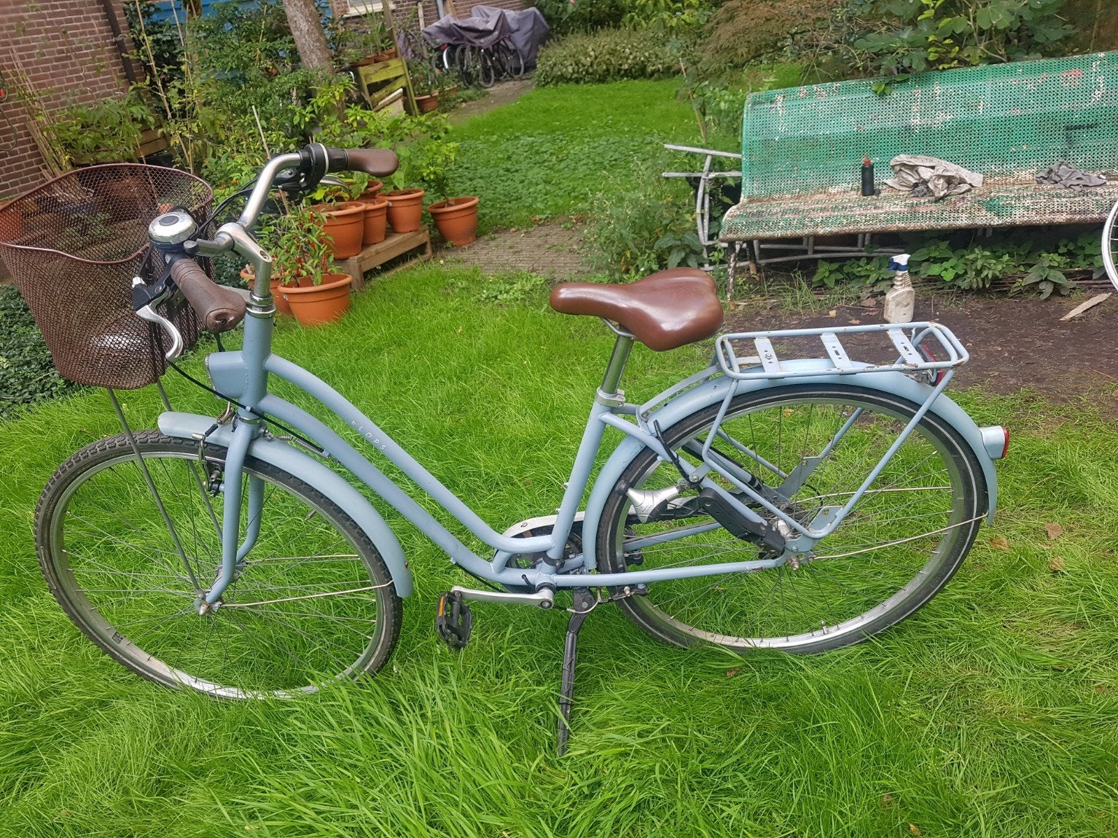 Elops damesfiets (stad/station fiets), Gebruikt, Velgrem, Versnellingen, Minder dan 47 cm