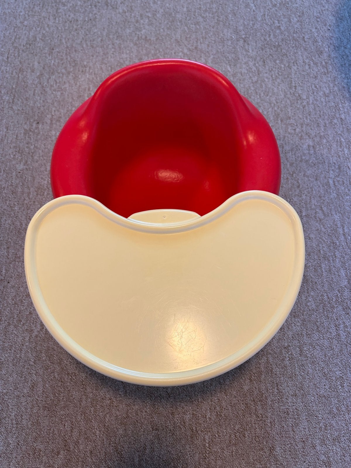 Bumbo Babyzitje Rood met Eetblad, Kinderen en Baby's, Ophalen, Gebruikt, Overige typen, Afneembaar eetblad