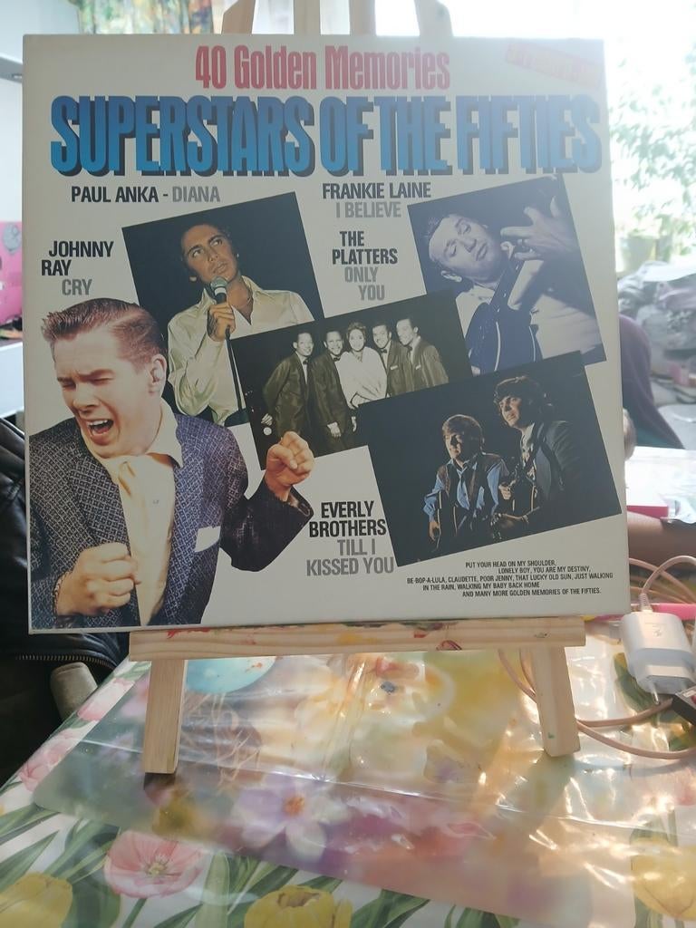 40 Golden Memories: Superstars of the Fifties LP, Complilatie, Ophalen of Verzenden, Gebruikt, 12 inch