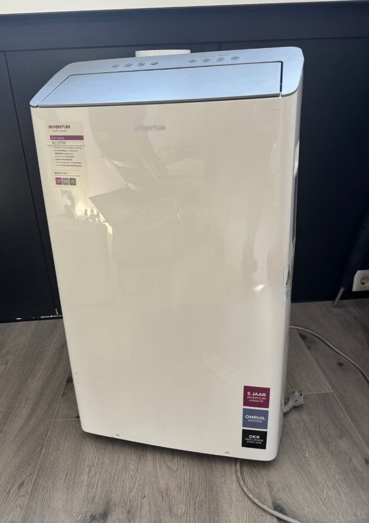 Inventum 12.000 BTU AC127W Mobiele Airco, Witgoed en Apparatuur, Airco's, Ophalen, Minder dan 60 m³, 3 snelheden of meer, Zo goed als nieuw