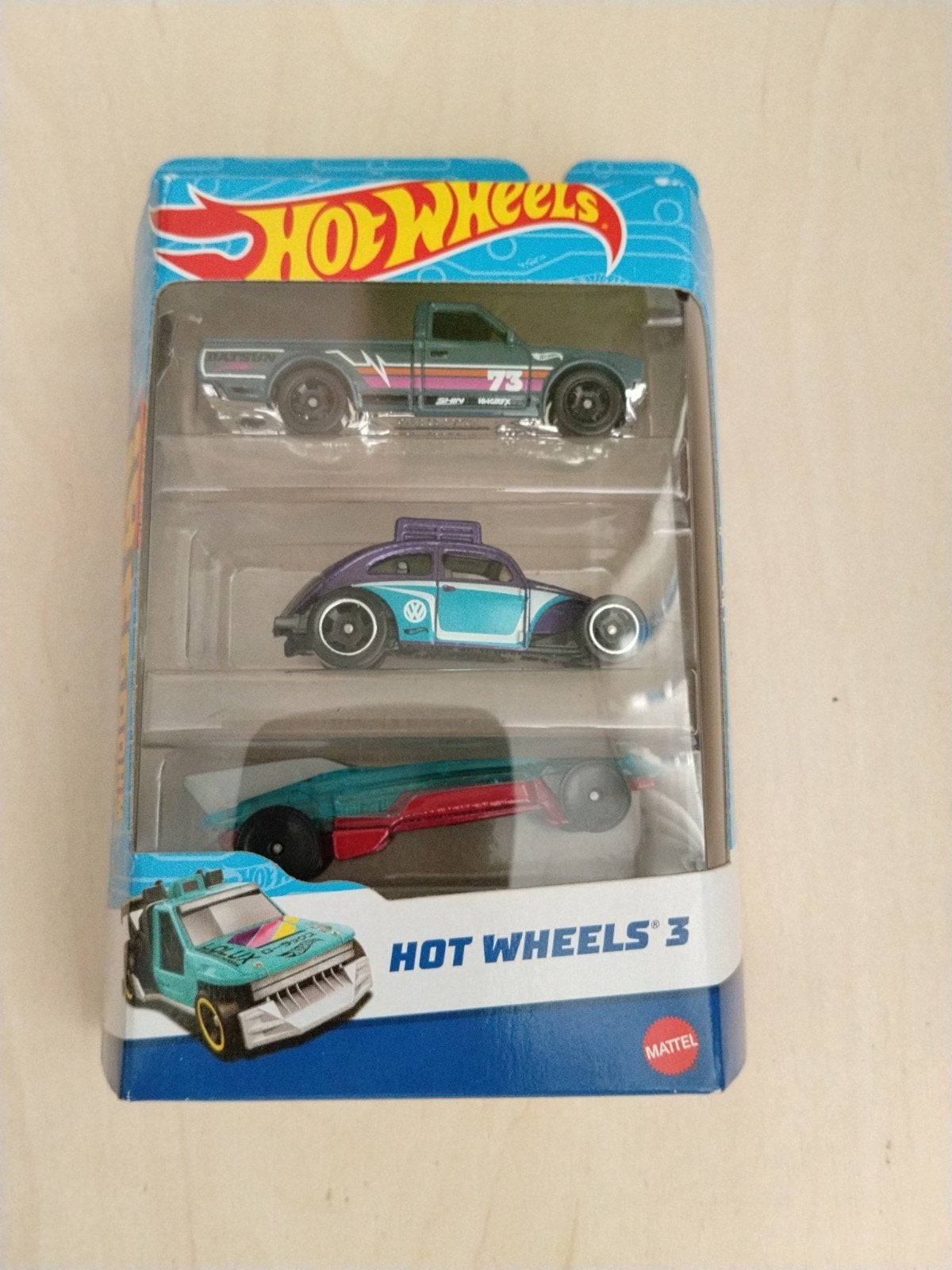 Hotwheels 3-pack Datsun en Volkswagen hot wheels, Ophalen of Verzenden, Nieuw, Auto