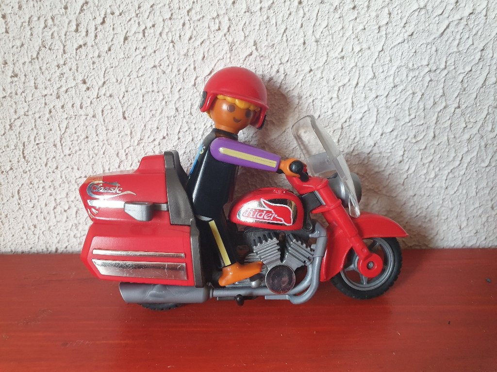 Plymobil motorrijder 3062, vintage, Ophalen of Verzenden, Gebruikt