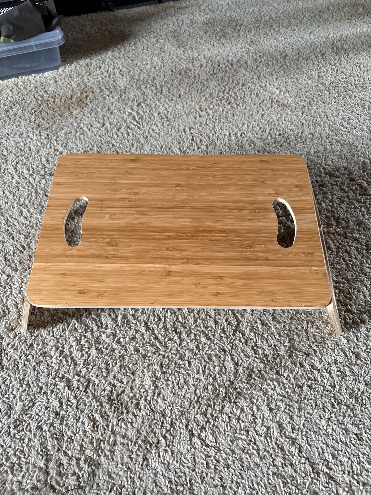 Bamboe Laptoptafel / Bedtafel Ikea Brada, Computers en Software, Laptoptafels, Ophalen, Zo goed als nieuw