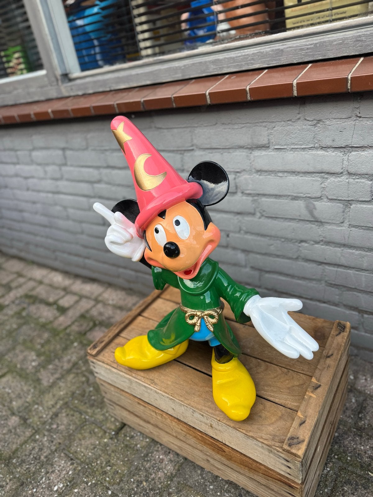 Mickey Mouse Fantasia beeld - Grote Disney Figuur, Ophalen, Beeldje of Figuurtje, ., Zo goed als nieuw