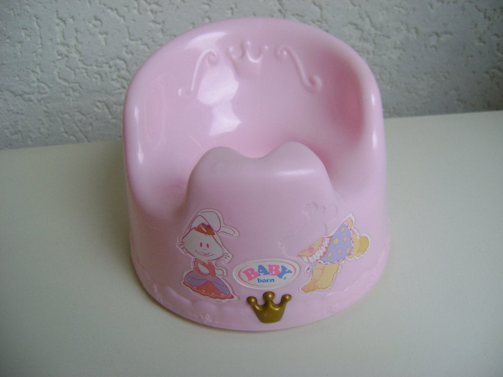 roze babyborn potje met licht muziek en doortrel/spoelgeluid, Kinderen en Baby's, Ophalen of Verzenden, Zo goed als nieuw, Babypop