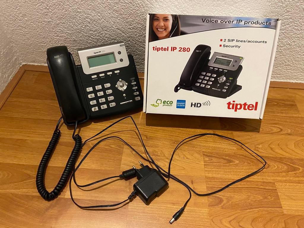 3 Tiptel VoIP Kantoor telefoons in originele verpakking, Ophalen of Verzenden, Zo goed als nieuw