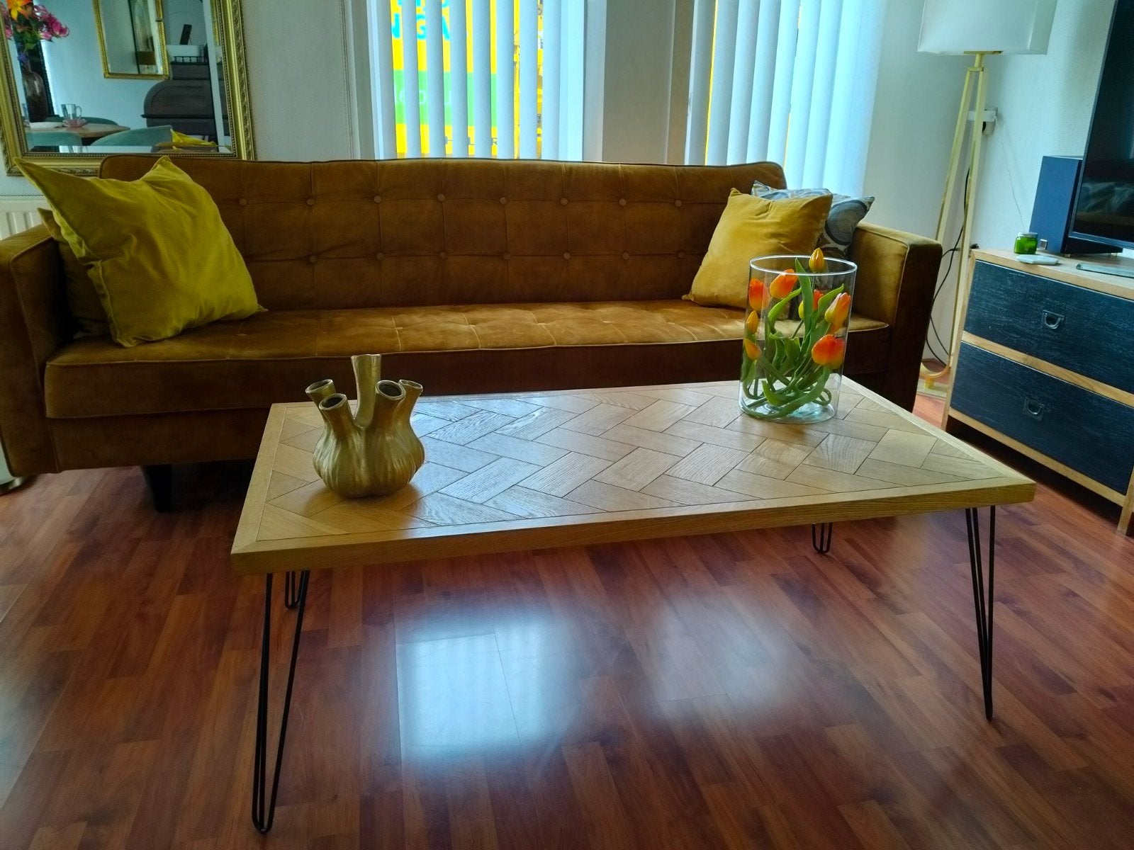 Salontafel visgraat, Ophalen, Gebruikt, Rechthoekig