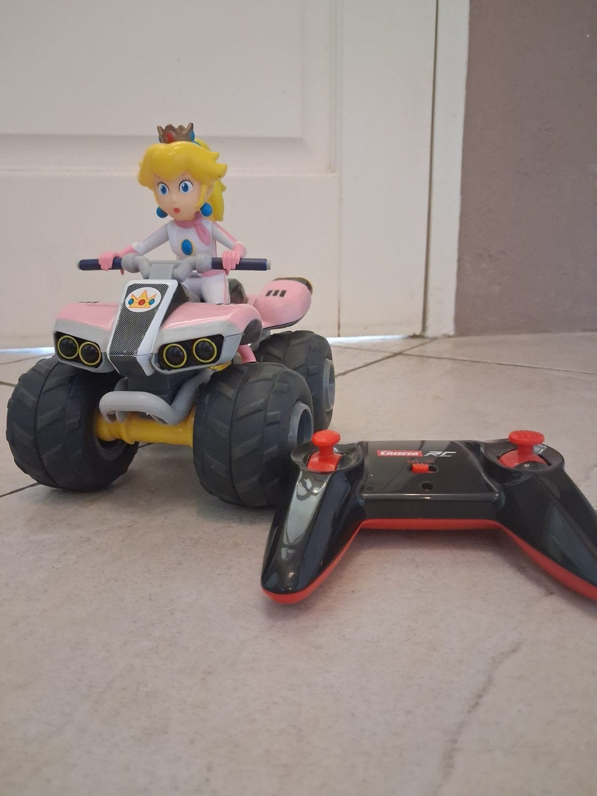 Mario Kart RC Princess Peach Quad, Auto offroad, Zo goed als nieuw, RTR (Ready to Run), Overige schalen