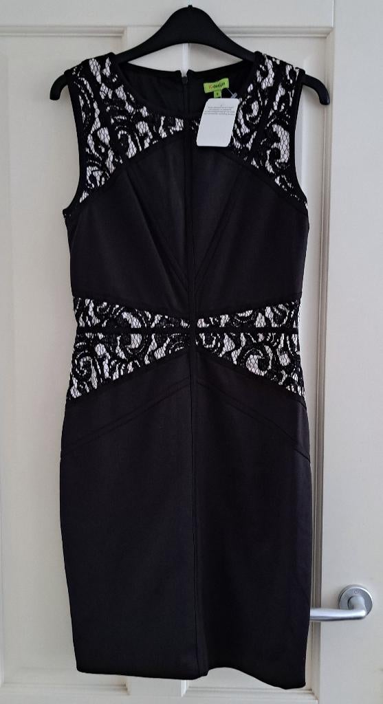 K-design zwarte jurk met kant nieuw met kaartje (mt S) 50498