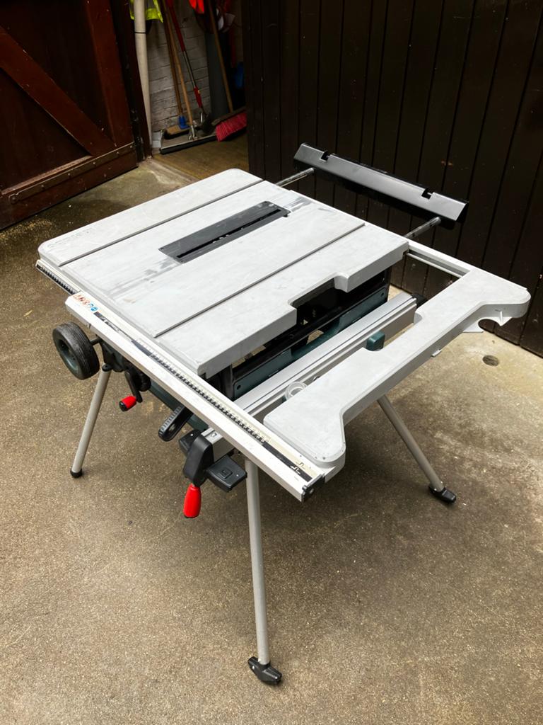 Zeer mooie METABO TS 254 Zaagtafel incl. Extra Zaagblad, Ophalen, Gebruikt, Cirkelzaag, 70 mm of meer
