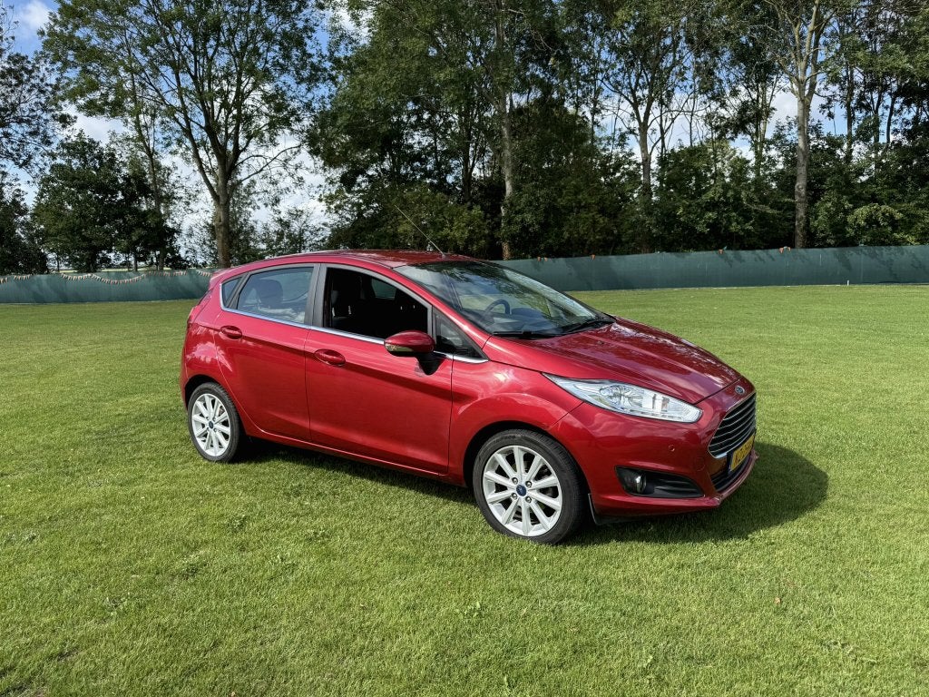 2017 Ford Fiësta 1.0 Ecoboost 100pk 5deurs APK tm 15 nov 27!, Voorwielaandrijving, Dealer onderhouden, Stof, 100 pk