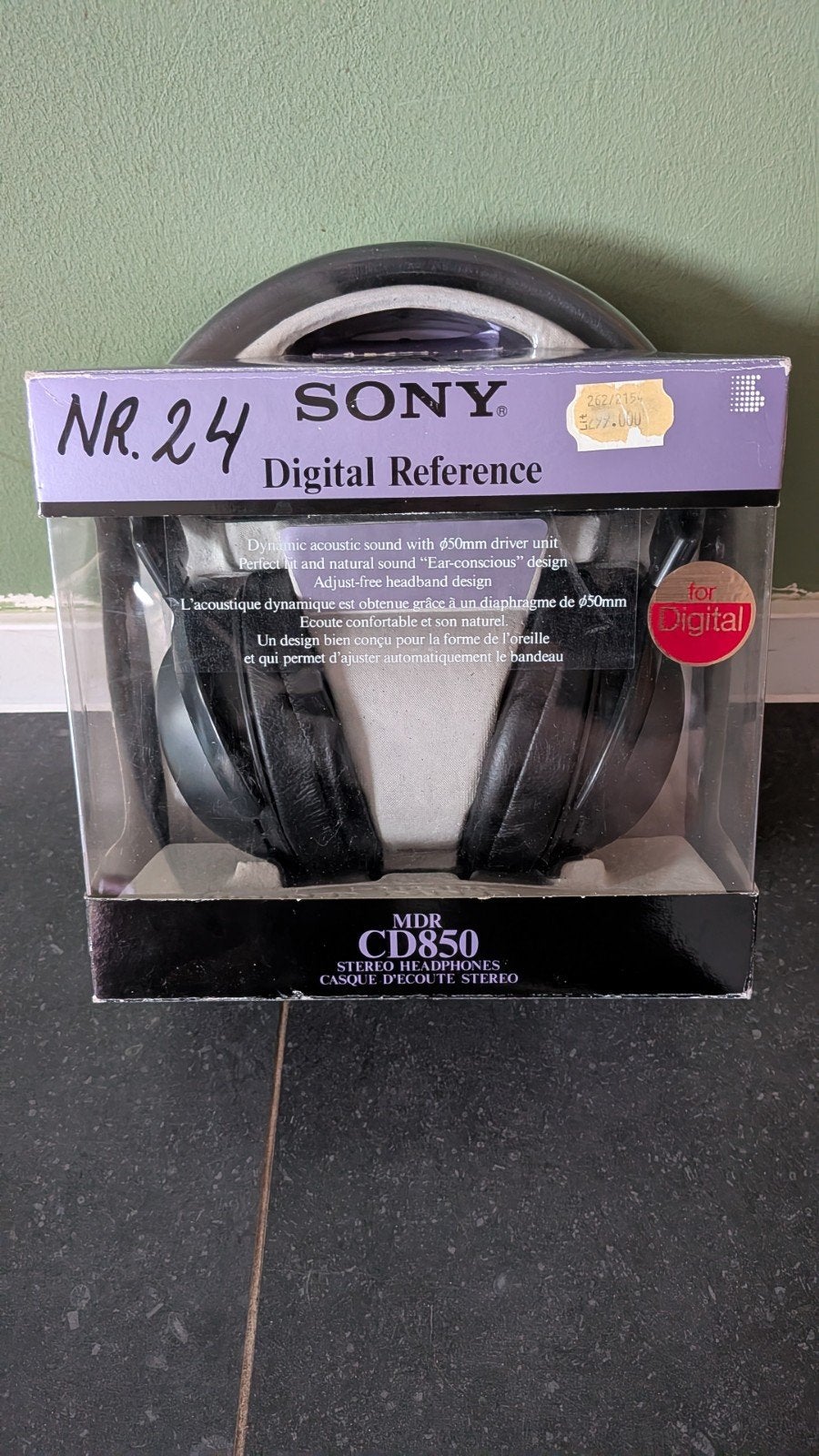 Sony MDR-CD850 Stereo Hoofdtelefoon -  in Doos, Audio, Tv en Foto, Ophalen of Verzenden, Zo goed als nieuw, Zwart, Sony