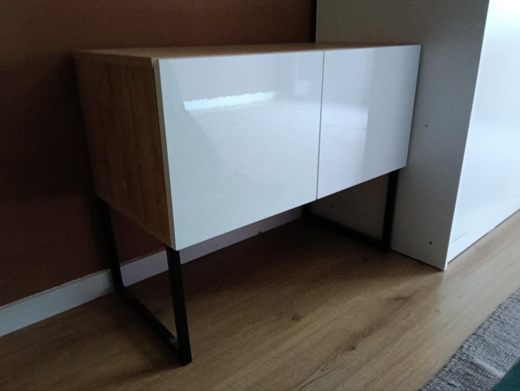 Hopkins dressoir | eiken en wit | MADE, Ophalen, Zo goed als nieuw, 25 tot 50 cm, 50 tot 100 cm