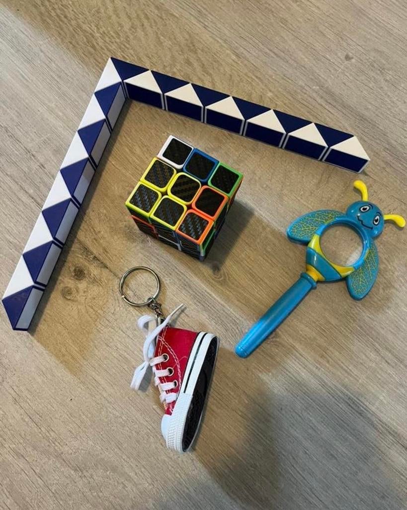 Fidget Speelgoed Set: Rubiks Kubus, Snake Puzzle, Vergrootgl, Ophalen of Verzenden, Nieuw, Jongen of Meisje