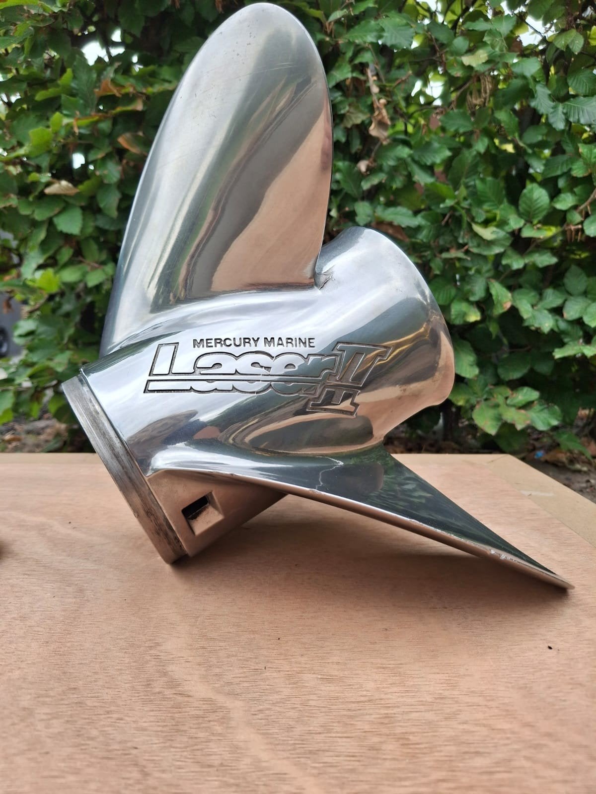 RVS schroef Mercury Laser II.21P In perfecte staat!!!, Ophalen, Zo goed als nieuw, Motor en Techniek, Motorboot
