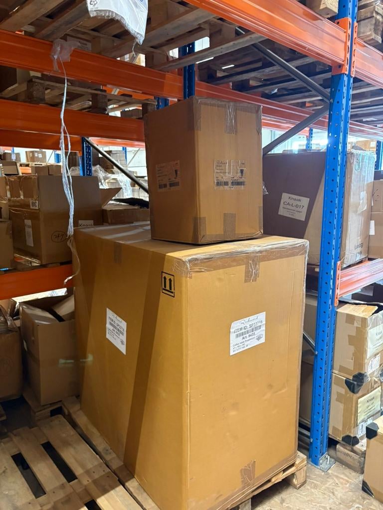 Richmond Salontafel Paramount met Vaas Flore Big Goud, Ophalen, Overige materialen, Vierkant, Nieuw