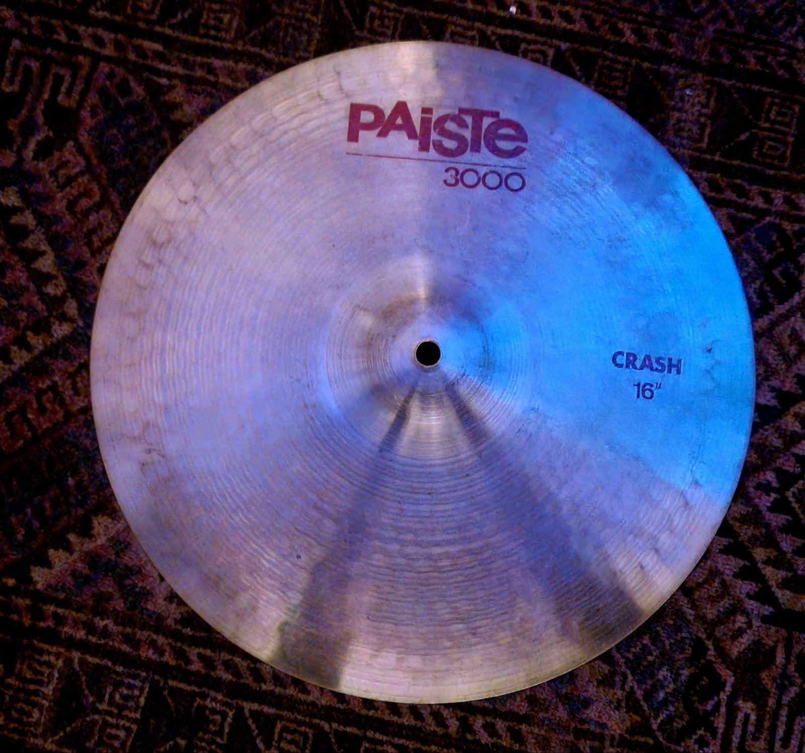 Paiste 3000 Crash 16" - Vintage Bekken, Muziek en Instrumenten, Ophalen of Verzenden, Gebruikt