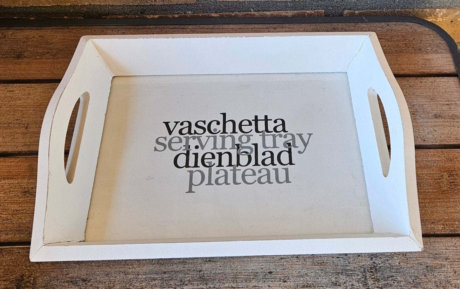 Dienblad voor foto, Ophalen of Verzenden, Nieuw, Rechthoekig, Hout