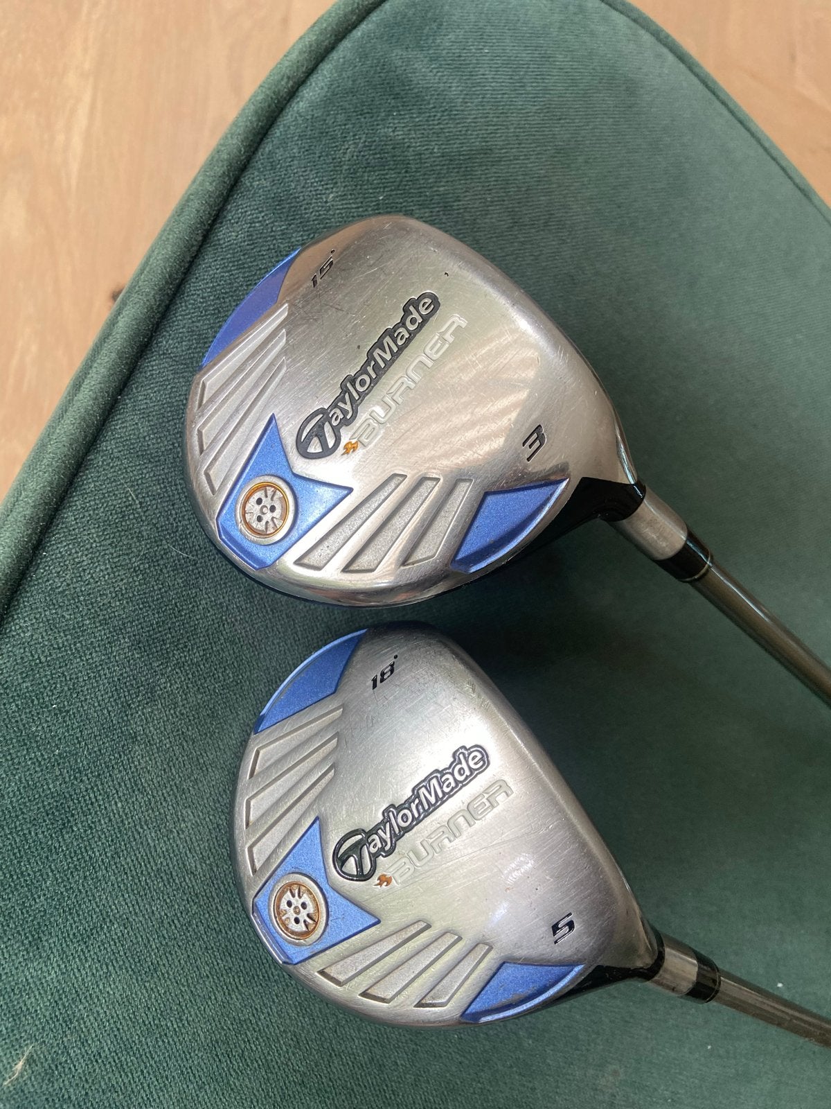 TaylorMade Burner Golfwoods (3 & 5), Ophalen of Verzenden, Gebruikt, Club