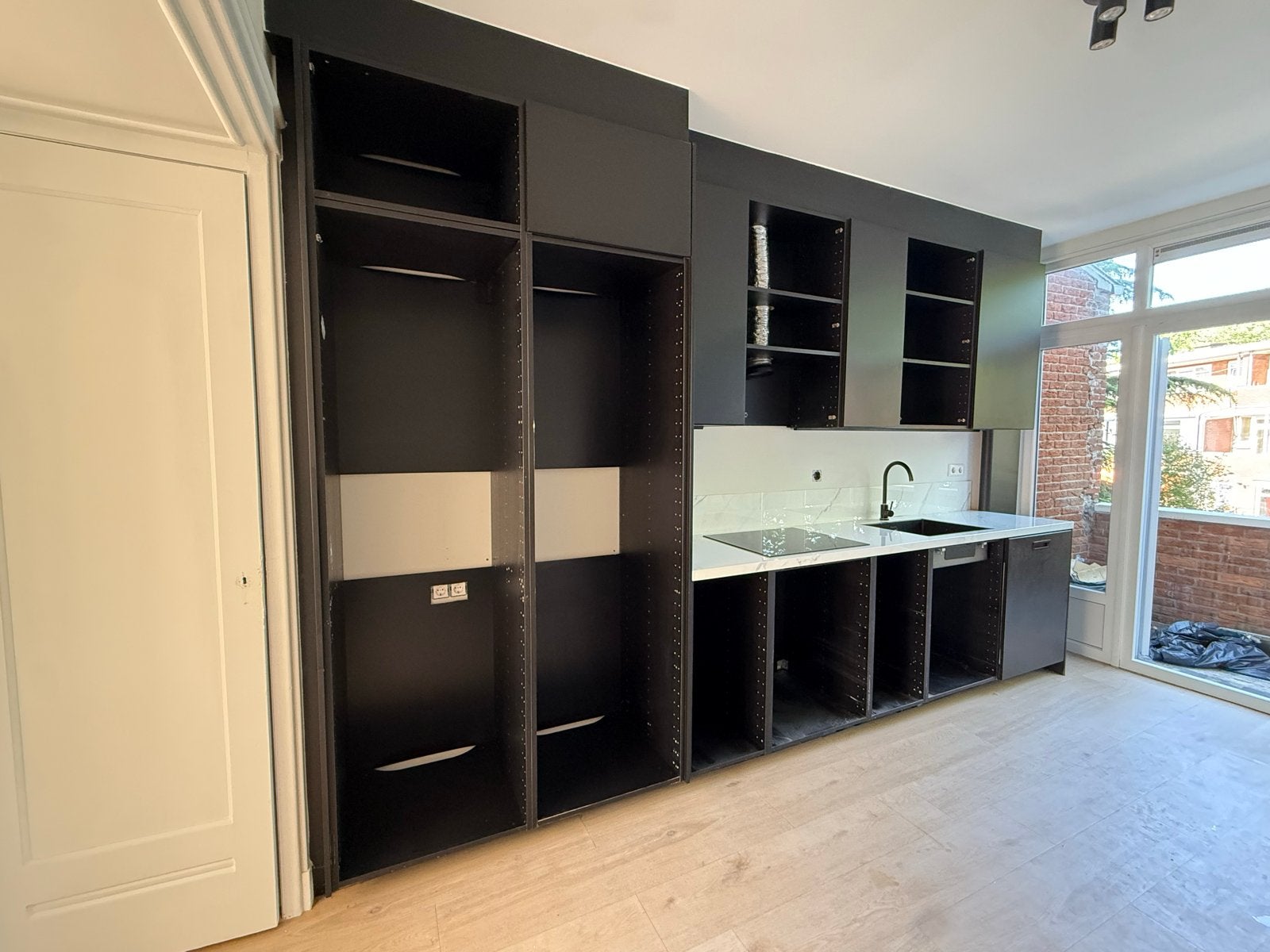 Ikea keukenkasten Metod- te koop, Ophalen, Zwart, Enkelwandige keuken, Zo goed als nieuw