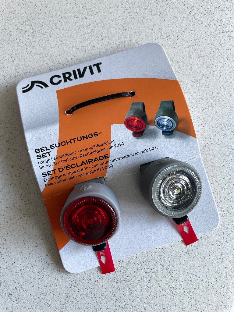 Crivit fietslamp set, Ophalen of Verzenden, Nieuw, Overig, Verlichtingsset