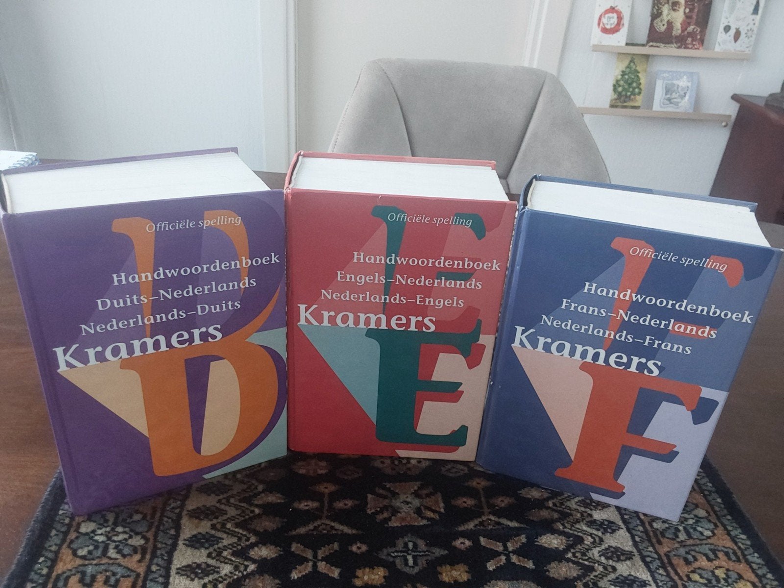 Kramers Handwoordenboeken: Duits, Engels, Frans (3 delen), Boeken, Woordenboeken, Zo goed als nieuw, Kramers, Duits, Ophalen