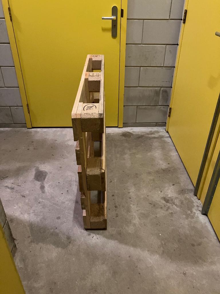 houten pallet, Doe-het-zelf en Verbouw, Hout en Planken, Ophalen, Gebruikt, Minder dan 25 mm, Minder dan 200 cm