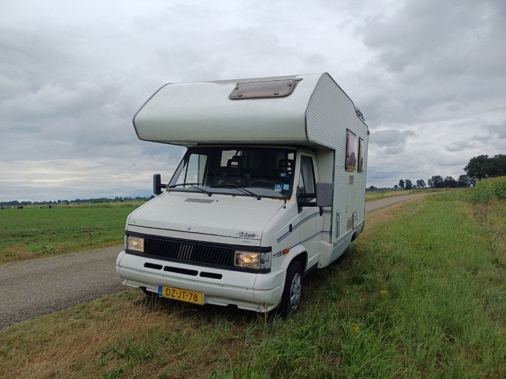 Fiat Ducato 1.9 TurboDiesel Camper - 4 nieuwe banden 2jr apk, Voorwielaandrijving, Stof, Wit, Origineel Nederlands