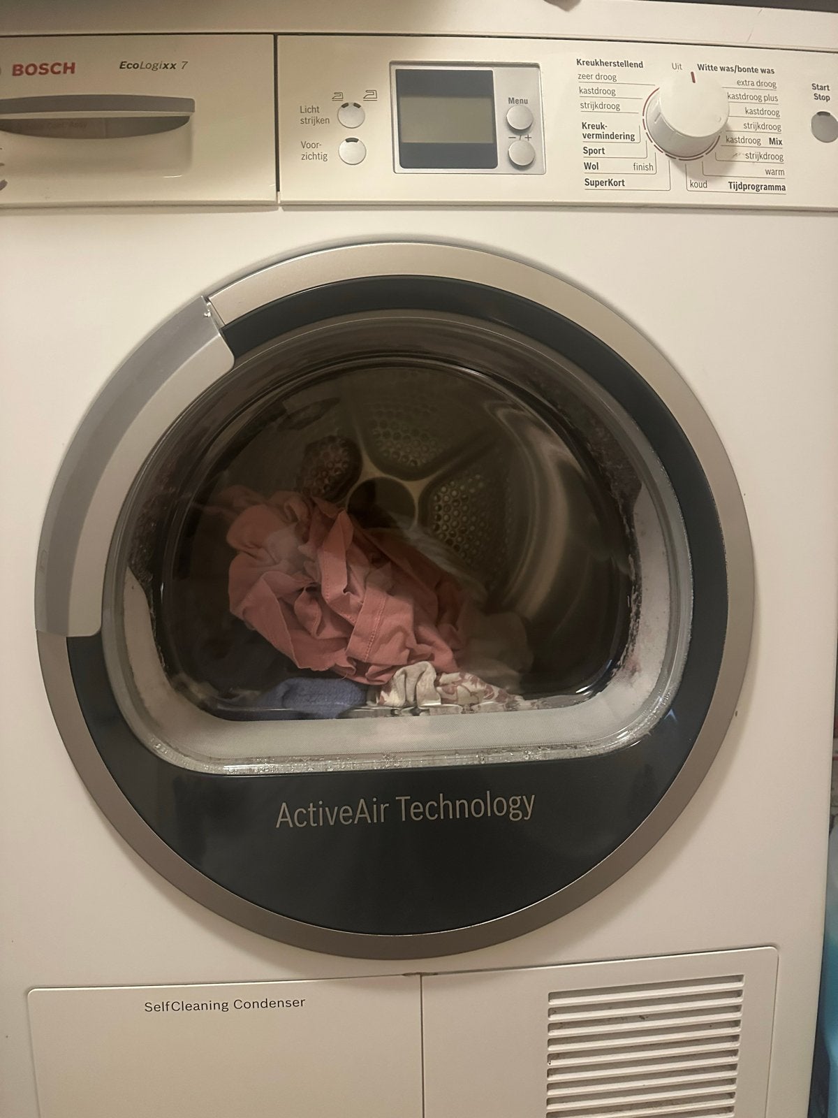 Bosch EcoLogixx 7 Condensdroger met ActiveAir Technology, Witgoed en Apparatuur, Wasdrogers, Zo goed als nieuw, Condens, Voorlader