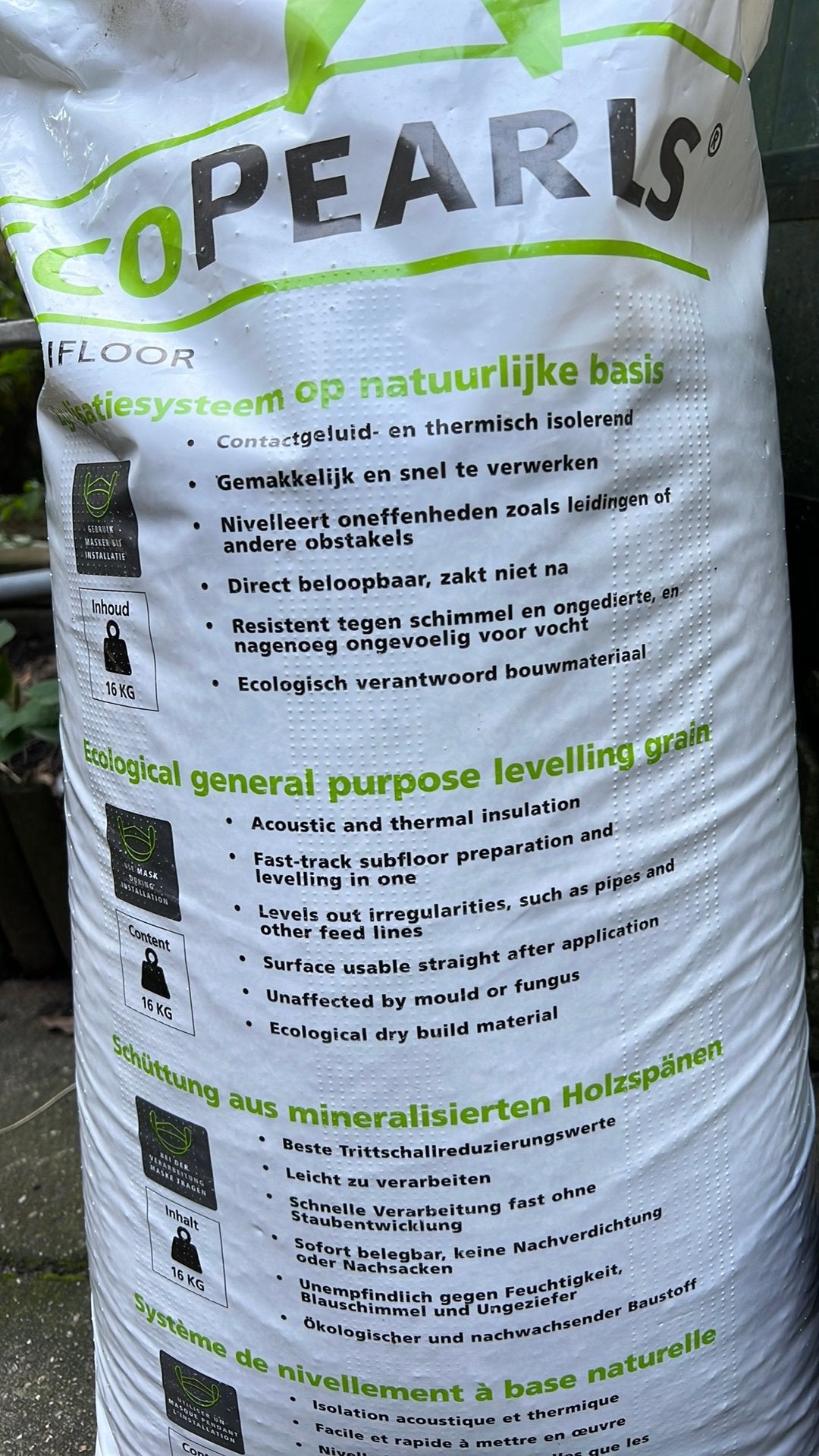 Ecopearls, Ophalen, Nieuw