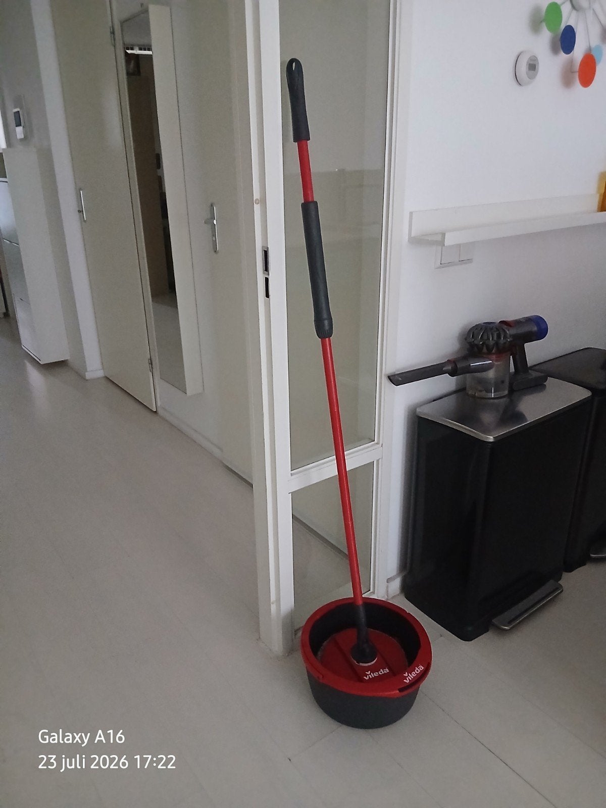 Spin & Clean Vileda, Ophalen, Dweilemmer, -bak, of -wagen