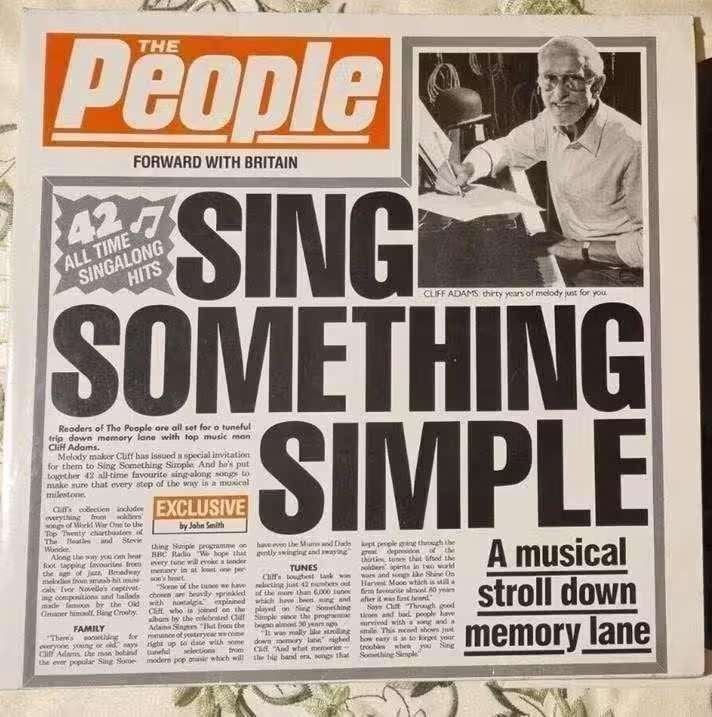 LP The Cliff Adams Singers - Sing Something Simple THA 101, Cd's en Dvd's, Vinyl | Pop, LP, Pop, Ophalen of Verzenden, Zo goed als nieuw